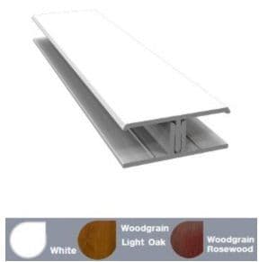 FC3153 2 Part H Trim 3m White, Light Oak, Rosewood