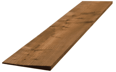 Feathered Edge Fence Slat Treated Brown  22x150mm 1.8mtr