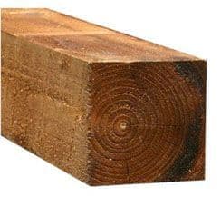Fence Post Brown Treated
