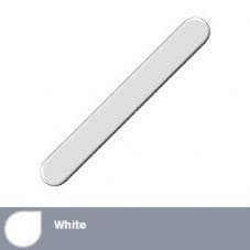 FMRDC Bullnose Fascia Large End Cap - White
