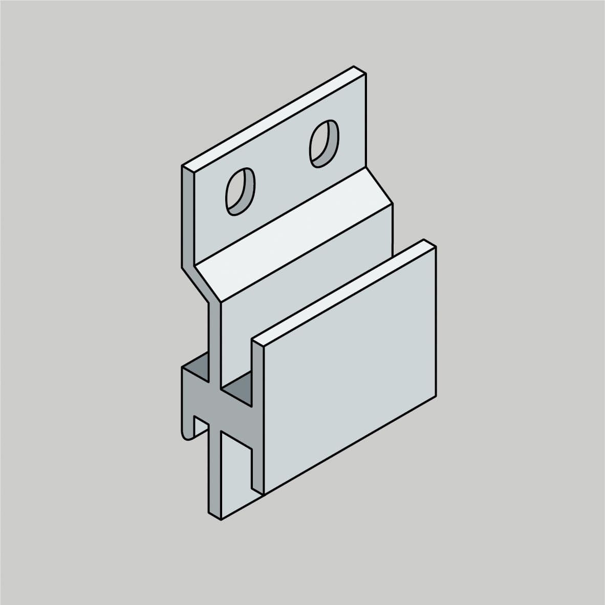 HD Clad Pro composite cladding Fixing Clip - Packed in boxes of 100