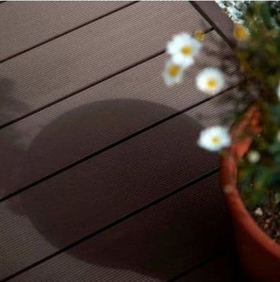 HD Deck 150 Contemporary Composite Decking - 25 x 150 x 3600mm - Walnut (Brown)