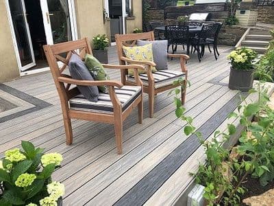 HD Deck Dual Coloured Nat Wood Grain Composite Decking - 22.5 x 143 x 3600mm - Carbon / Antique