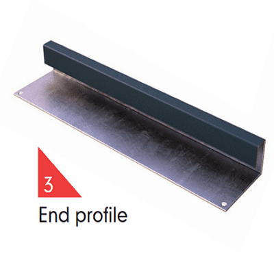 Marley Weatherboard End Profile 3m Slate Grey 4081753