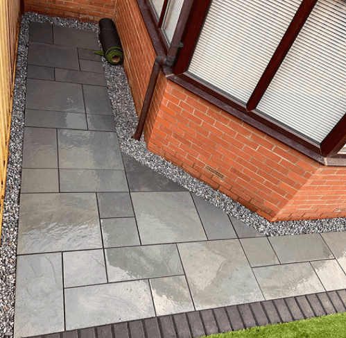 Natural Slate Flooring Patio Project Packs Grey/Green