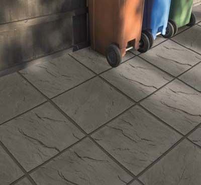 Peak Utility Riven Paving Dark Grey 600x600x35mm