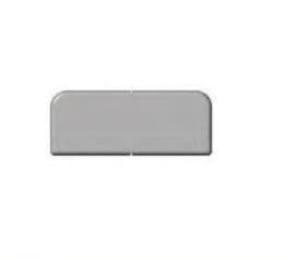 Plain Fascia 100mm End Cap - White