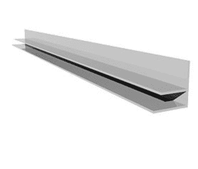 PVC Soffit “F” Trim / Wall Trim 5m