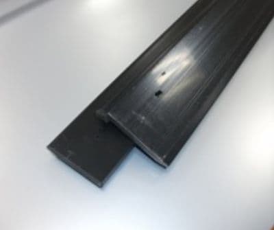 Rubberseal Styrene Gutter/Drip Trim Black 2.5m x 60mm (Black)