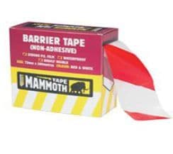 Safety Barrier Tape Red/White 72mmx500mtr/Roll
