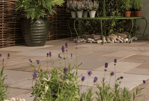 Sandstone Calibrated Raj/Autumn Green Paving Slabs