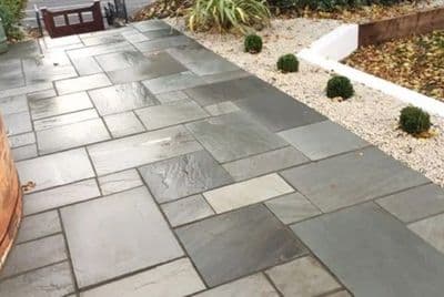 Sandstone Silver Grey paving Slabs 22mm Thick 15.30m2/Pack