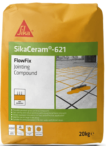SIKA Ceram 621 Flowfix Jointing Compound 20kg (40m2 approx coverage)