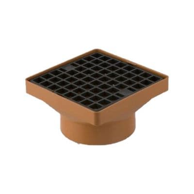 Square Hopper (160x160mm) WITH 110mm Solvent Socket