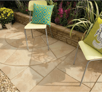 Traditional Old Riven Autumn Cotswold Paving Slabs