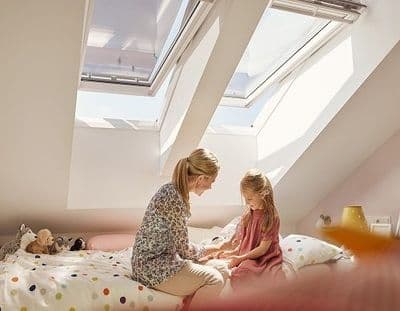 Velux GGL 2070 Centre-Pivot Roof Window White Painted