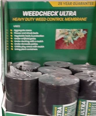 Weedcheck Ultra Heavy Duty Weed Control Membrane 2x50mm