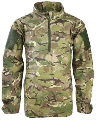 Kids Camouflage Zip Shirt