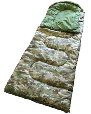 Kids Sleeping Bag Multi Terrain Camo
