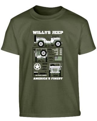 Kids Willys Jeep T-shirt