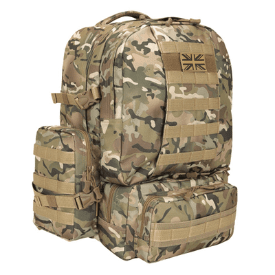 Kombat UK 50L Expedition Pack Multi-Terrain Camouflage BTP