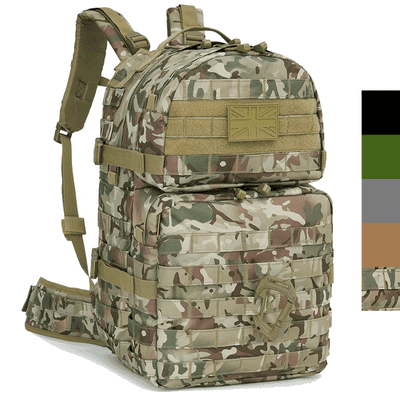 Kombat UK Medium MOLLE Assault Pack 40L Multi-Terrain Camouflage BTP