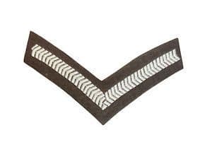 Lance Corporal no.2's Chevron British Army