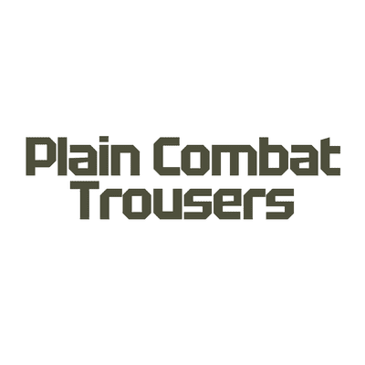 Plain Combat Trousers