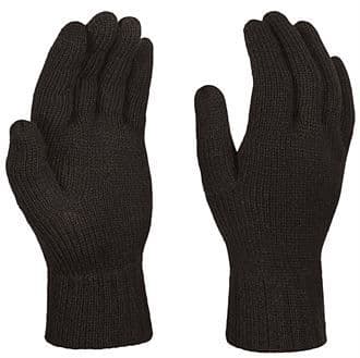 Regatta Knit Gloves Black