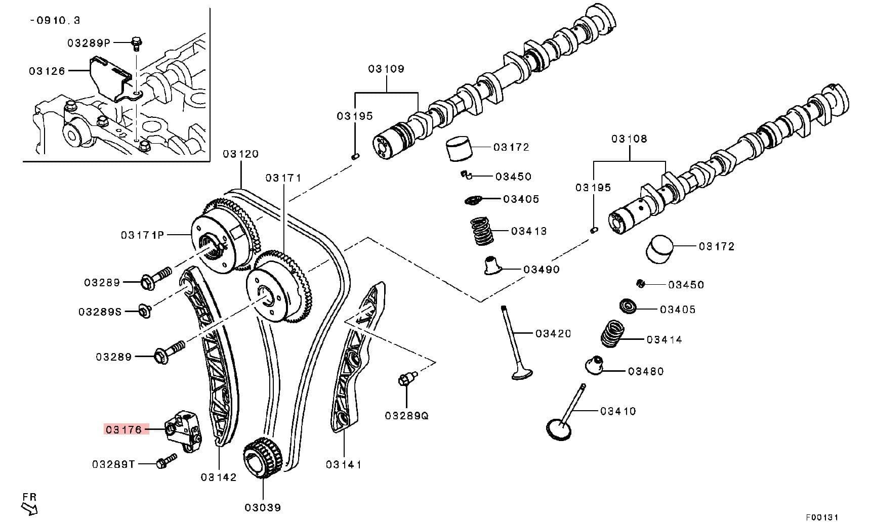Timing Chain Tensioner Evo X
