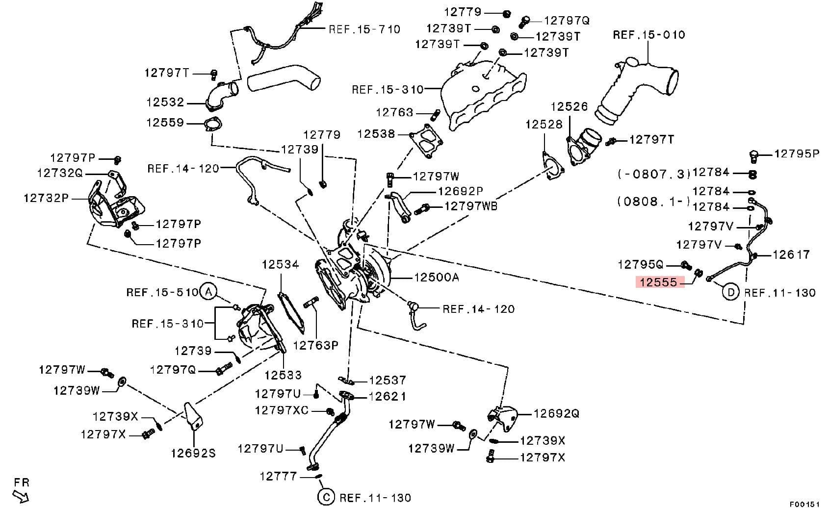 Turbo Oil Feed Gasket Evo X