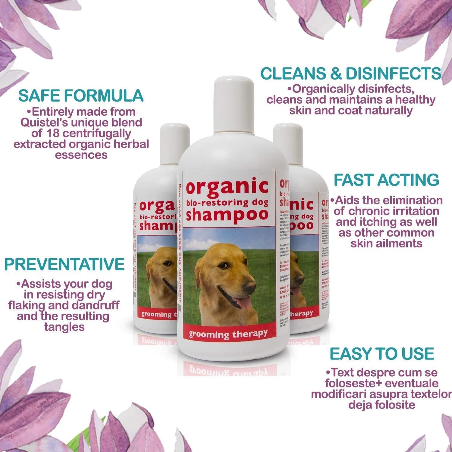 Quistel Organic Biorestoring Dog Shampoo