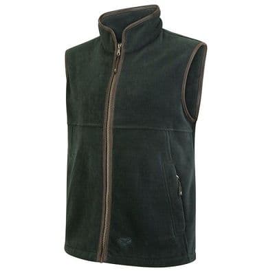 Hoggs of Fife Men's Stenton Technical Fleece Gilet - Pine