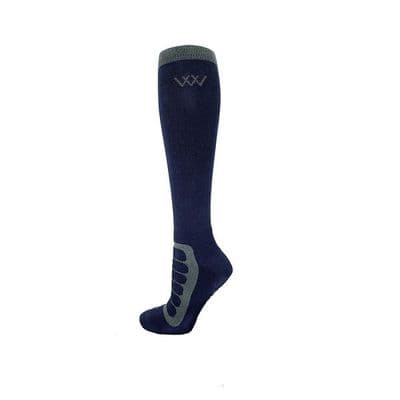 Woof Wears Long Bamboo Tech Sock - Navy/Grey (Pack of 2)