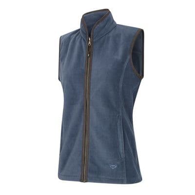 Hoggs of Fife Ladies Stenton Fleece Gilet - Slate Grey