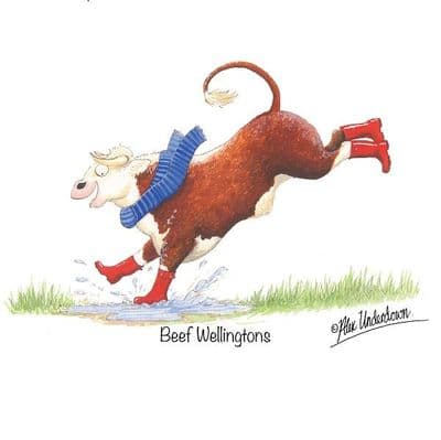 Alex Underdown Blank Greeting Card 'Beef Wellington'