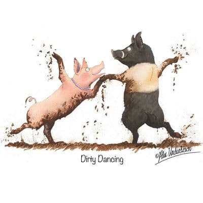 Alex Underdown Blank Greeting Card  'Dirty Dancing'