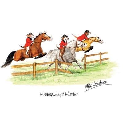 Alex Underdown Blank Greeting Card  'Heavyweight Hunter'