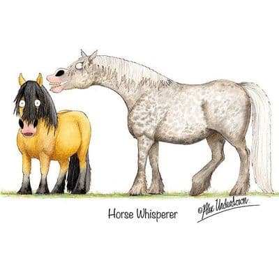 Alex Underdown Blank Greeting Card 'Horse Whisperer'