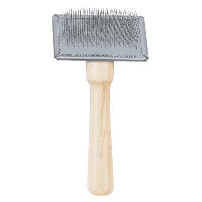 Ancol Ergo Wooden Slicker Brush - Medium
