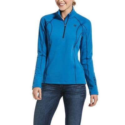 Ariat Ladies Conquest 2.0 1/2 Zip Baselayer - Blue Dawn