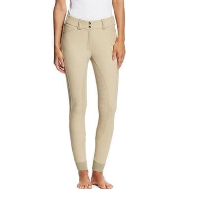 Ariat Ladies Tri Factor Grip Full Seat Breeches - Tan