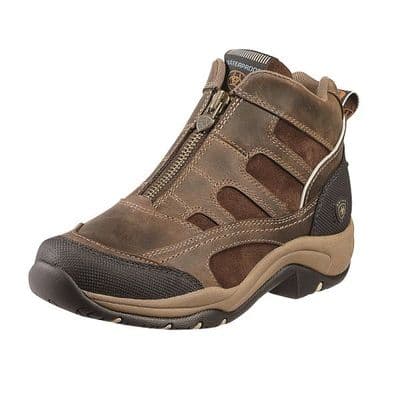 Ariat Women's Terrain Waterproof Zip Boots - Distressed Brown