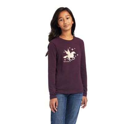 Ariat Youth Dream Long Sleeve T-Shirt - Mulberry
