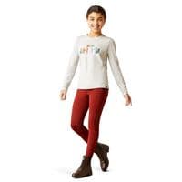 Ariat Youth Winter Fashions Long Sleeve T-Shirt - Heather Grey