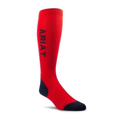 AriatTEK Performance Socks - Red/Navy