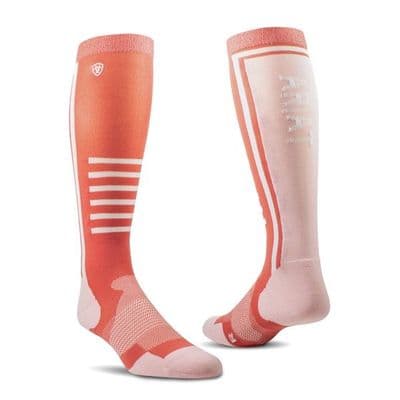 AriatTEK Slimline Performance Sock - Faded Rose/Blush