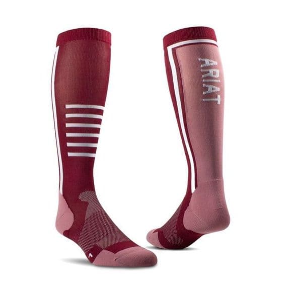 AriatTEK Slimline Performance Sock - Tawny Port/Twilight Mauve