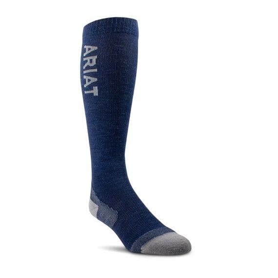 AriatTEK Thaw Merino Wool Socks - Navy/Grey