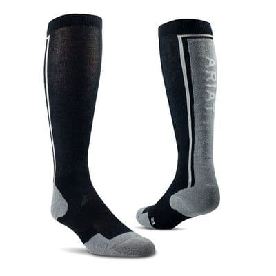 AriatTEK Winter Slimline Socks - Black/Sleet